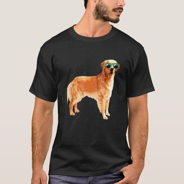 Kärlek Golden Retriever Hund Pet Owner Retro Cute T Shirt (Framsida)