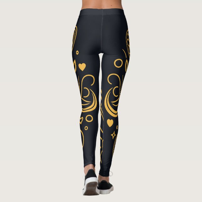 Kärlek Golden Thread Leggings (Baksida)