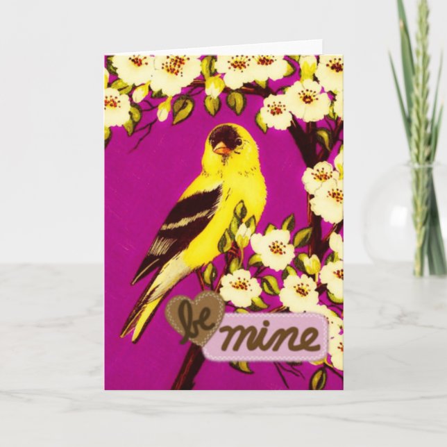 Kärlek Goldfinch Helgkort (Framsida)