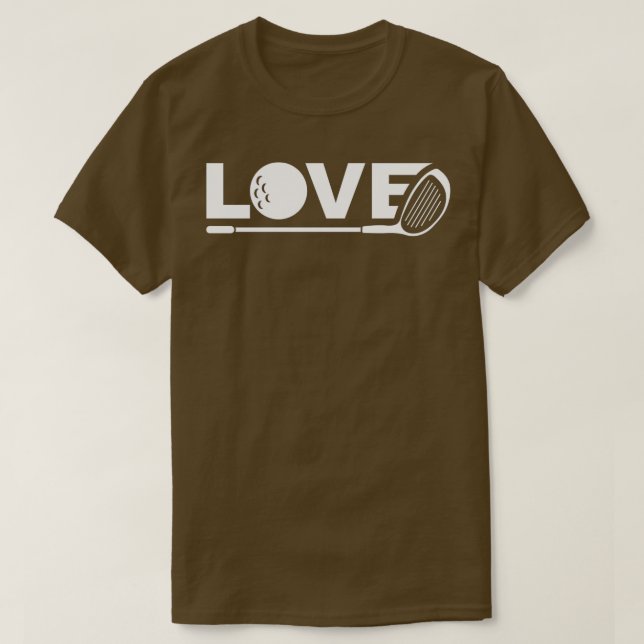 Kärlek Golf Boll T Shirt (Design framsida)