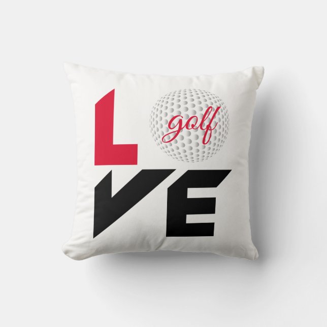 Kärlek golf kudde (Framsida)