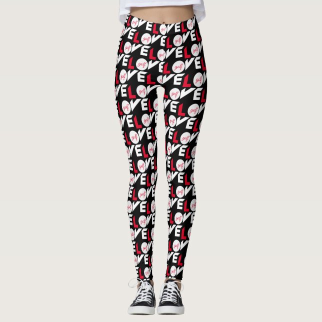 Kärlek golf leggings (Framsida)