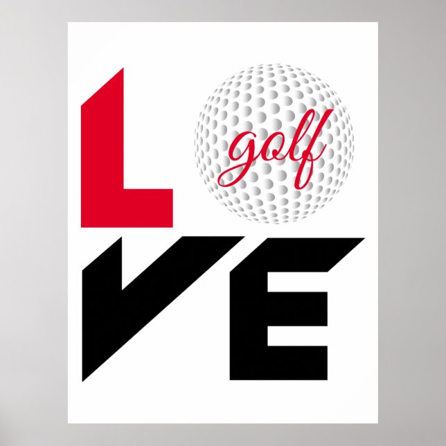 Kärlek golf poster (Framsidan)