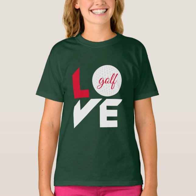 Kärlek golf t shirt (Framsida)
