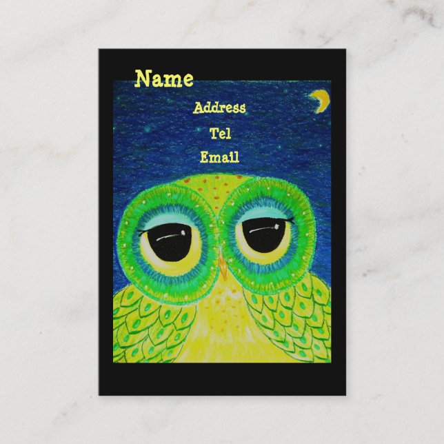 Kärlek gör dig större än liv visitkort (Framsida)