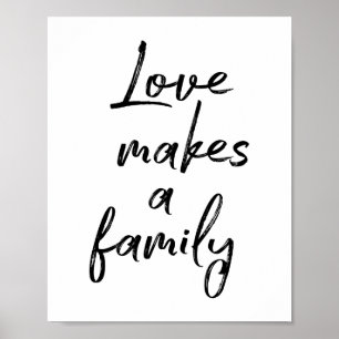 Kärlek gör en familj att poster