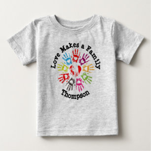 Kärlek gör en familj - barnuppfostranadoption at tee shirt