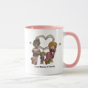 Kärlek gör en familj vid Ainsley--11 uns mugg