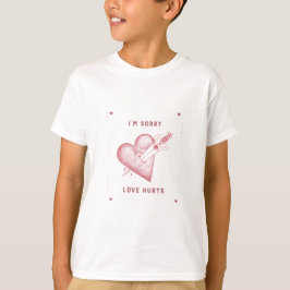 Kärlek Gör Ont | Mörk Romantik Brutet Hjärta T Shirt