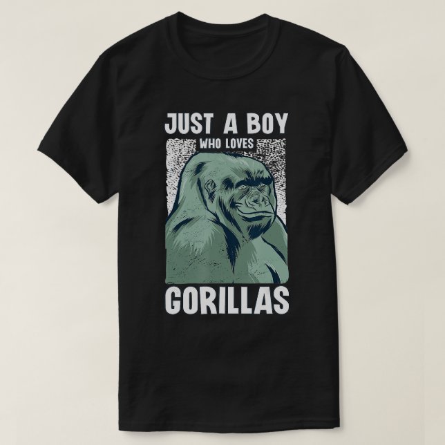 Kärlek Gorillas Safari Animals Wildlife Vild Anima T Shirt (Design framsida)