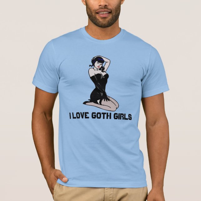 Kärlek Goth tjejer, Herr T-shirt (Framsida)
