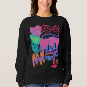 Kärlek Graffiti Abstrakt Art till Bära T Shirt