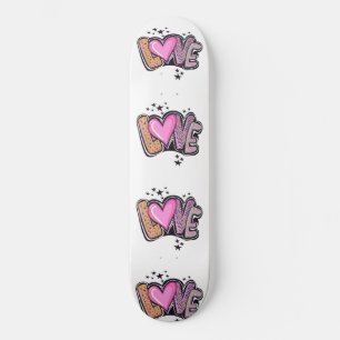 Kärlek Graffiti Art Mini Skateboard Bräda 18,5 Cm