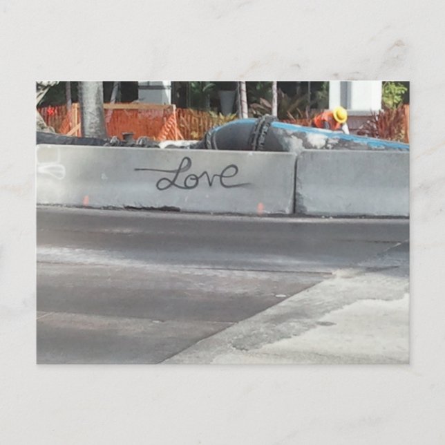 ~Kärlek Graffiti Art~ POSTCARD, ANPASSAT DET! Vykort (Framsida)