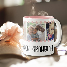 Kärlek Grandma Sweet Rosa 4 Photo Collage Mugg