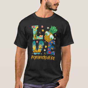 Kärlek Grandpa Life Flinflip flops Sunglass Pineap T Shirt