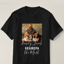 KÄRLEK GRANDPA, MEST Anpassningsbar Fars dag T Shirt