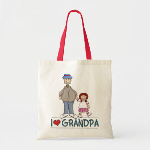 Kärlek Grandpa Tote Tygkasse