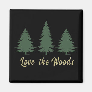 Kärlek gräs träd skogen magnet