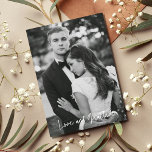 Kärlek Gratitude Photo Bröllop Tack Kort<br><div class="desc">Tvåsidig bröllop-foto tack för att du har gratulerat familj och vänner för att de är en del av din bröllopsdag. Anpassad med två av dina favoritfoton från bröllop och ditt meddelande. Om du vill att baksidan av kortet ska vara ett annat färg eller om du vill ha några andra anpassningskrav...</div>
