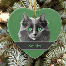 Kärlek Grått Cats - Snygg nebelung - Din text