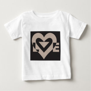 Kärlek Grått on Black T-shirt