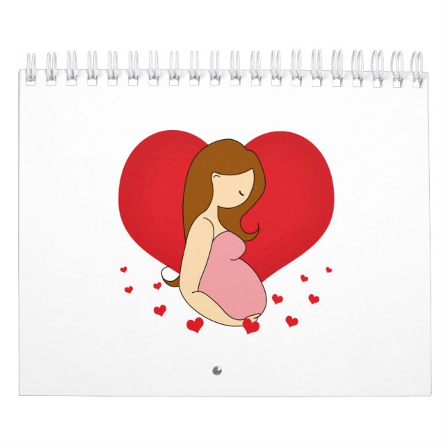 Kärlek gravid kalender (Omslag)