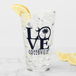 KÄRLEK Greenville SC Glaskopp