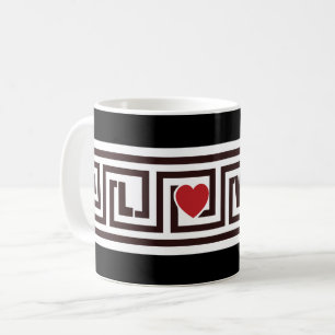 Kärlek, grekiska Nyckel Kaffemugg