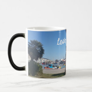 Kärlek Grekland Monogram Anpassade Magisk Mugg