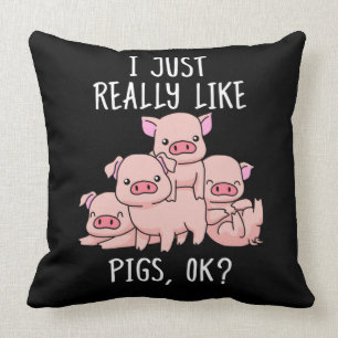 Kärlek Gris Gift Women Gris ger Swine Cute Gris Kudde