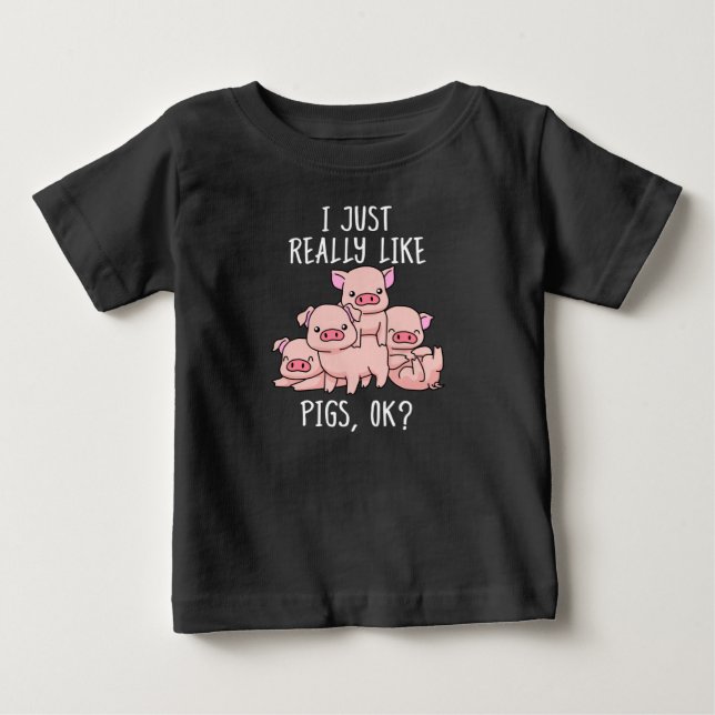 Kärlek Gris Gift Women Gris ger Swine Cute Gris T Shirt (Framsida)