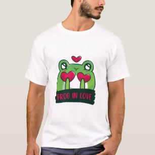 Kärlek Groda Söt Grafisk T-Shirt Estetisk