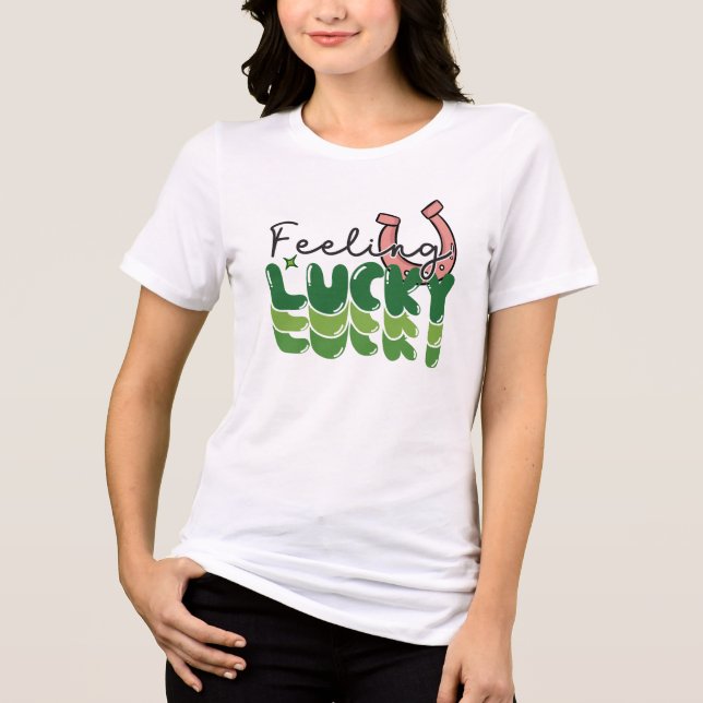 Kärlek Grönt Beer Funny St. Patrick's Day Shirt T (Framsida)
