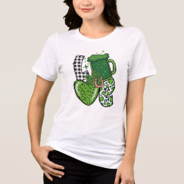 Kärlek Grönt Beer T-Shirt - Funny St. Patrick's Da