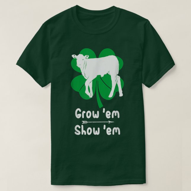 Kärlek Growing Calf, visar boskapsuppfödningskostu T Shirt (Design framsida)