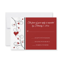 Kärlek Grows | Red Hearts Valentine Bröllop