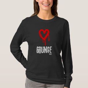 Kärlek Grunge Music T Shirt