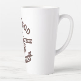 Kärlek Gud Drink Coffee Read Bokar Christian Vinta