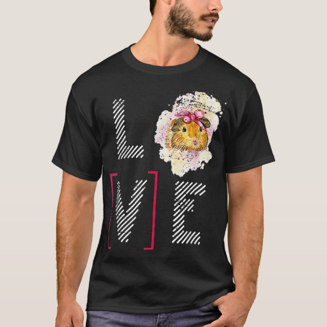 Kärlek Guinea Gris T Shirt (Framsida)