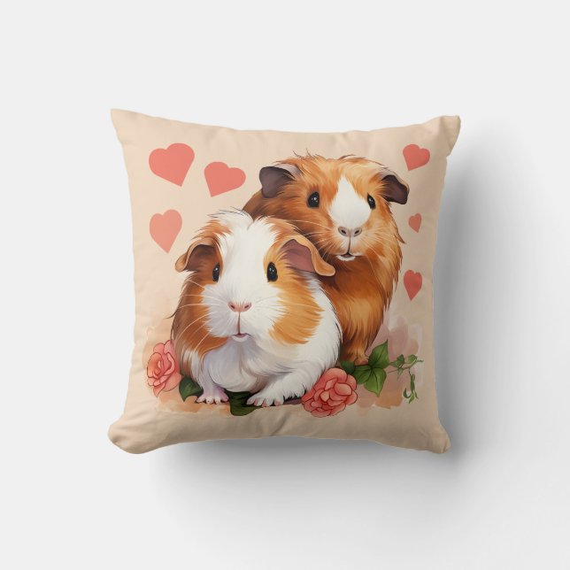 Kärlek Guinea Grisar Kudde (Framsida)