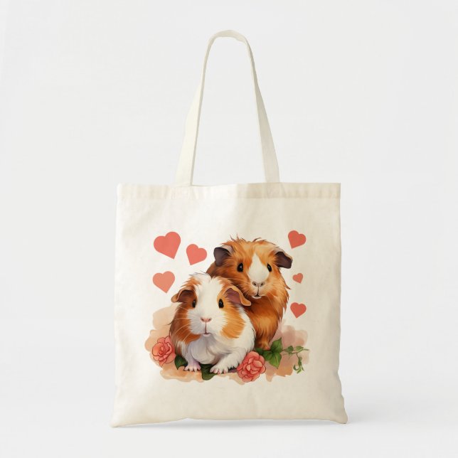 Kärlek Guinea Grisar Tygkasse (Framsidan)