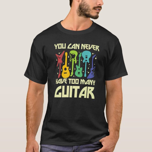 Kärlek Guitar Different Guitars Player Fläkt Passi T Shirt (Framsida)
