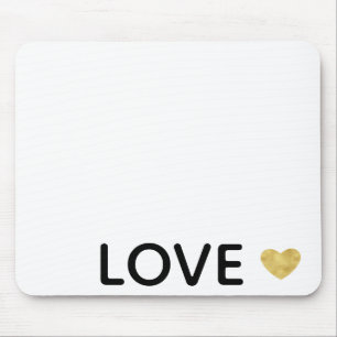 Kärlek Guld Heart Musmatta