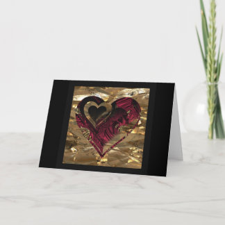 "Kärlek guld- sak " * Kort
