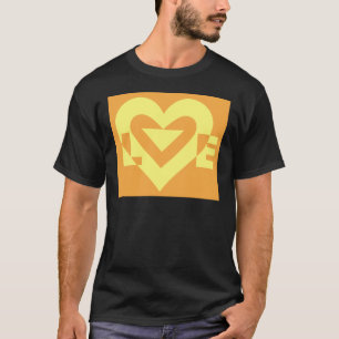 Kärlek Gult om Orange T-shirt