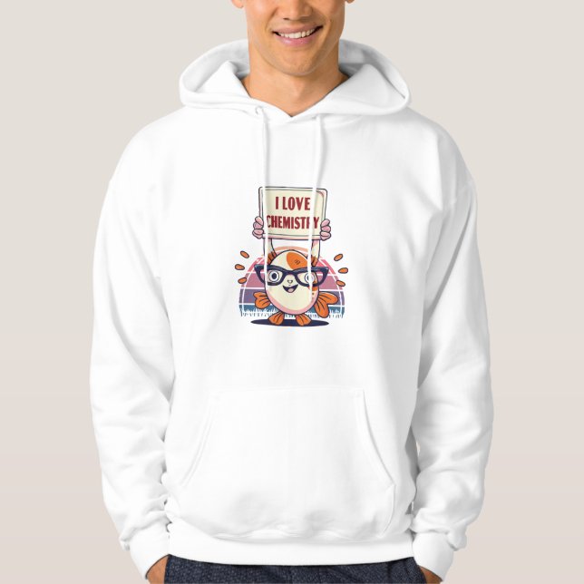 Kärlek Guppyer och kemi Hoodie (Framsida)