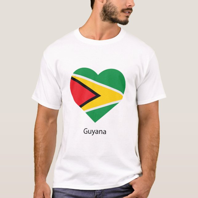 Kärlek Guyana T Shirt (Framsida)