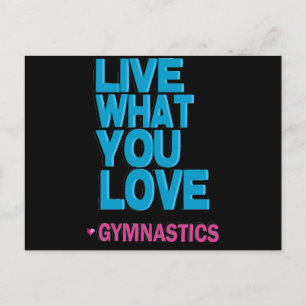 Kärlek Gymnastics Gifts Vykort