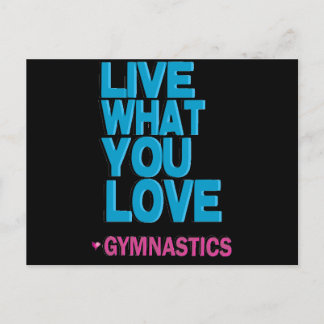 Kärlek Gymnastics Gifts Vykort